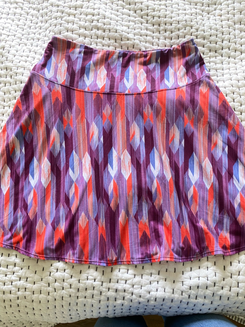 Prana Purple & Coral Skirt